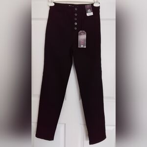 Womens NoBo Black High-Rise Slim Fit Jeans